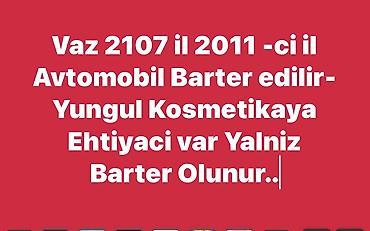 bmw e39 manitor: Vaz 2107, Ag Reng 2011-ci il. Avtomobil barter edilir. Yüngül — 1