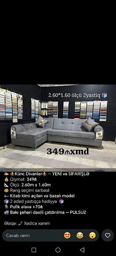 Mebel: Künc divan, Bazalı, Açılan, Kitab — 2