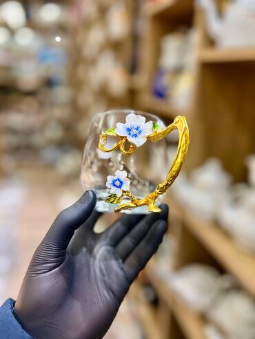 Fincanlar: Fincanlar, rəng - Qızılı, Şüşə, 1 əd, 250 ml, Türkiyə — 11