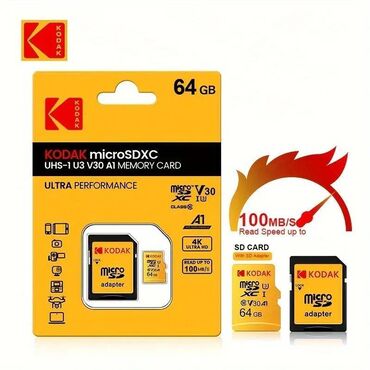 Yaddaş kartları: Yaddaş kartı. Orjinal 64 gb "Kodak" firmasının lalafo.az -da Yaddaş kartları: Yaddaş kartı. Orjinal 64 gb "Kodak" firmasının