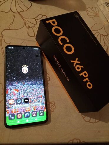 lalafo lenkeran telefon: Poco X6 Pro 5G, 256 GB, rəng - Qara, Barmaq izi, Face ID