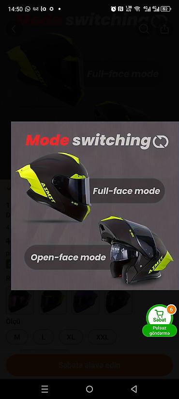 disko şar: Moto kaskalar Çənəsi açılan AIMIT X-90 qapalı tip motosiklet dəbilqəsi — 9