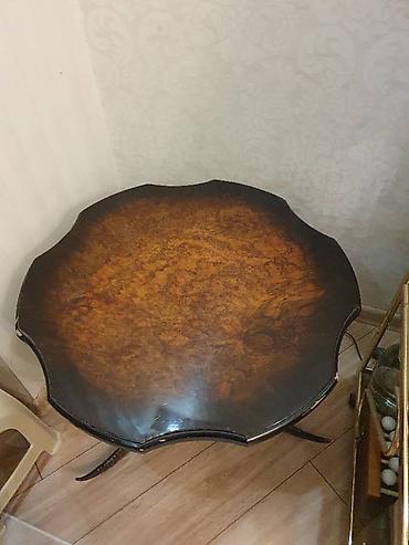 рога барана: Стол из натуральных рогов козерога (архара) и ореха. Эксклюзивная — 3