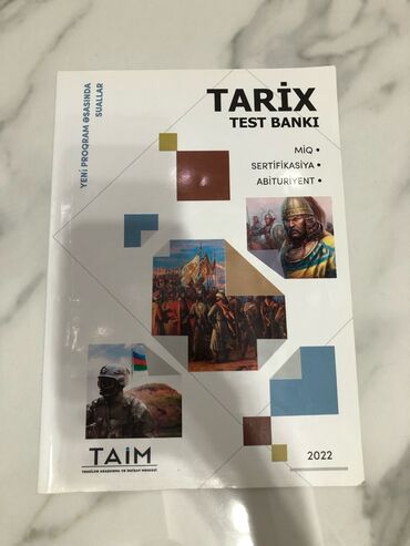 kurikulum taim kitabi: TAİM Tarix test bankı (2022) Yenidir, içərisi təmizdir. 10Azn