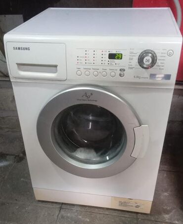 Paltaryuyan maşınlar: Paltaryuyan maşın Samsung, 6 kq, İşlənmiş, Avtomat, Qurutma var, Ünvandan götürmə