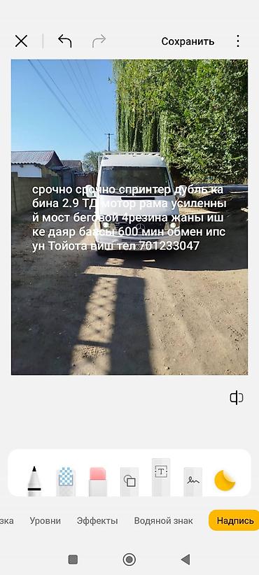Mercedes-Benz Спринтер: 2004 г., 2.9 л, Механика, Дизель, Фургон