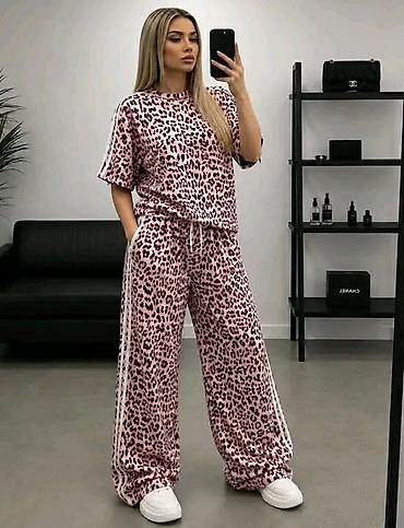 p. s nova kolekcija bih: Ženski komplet – majica i široke pantalone sa leopard dezenom — 3