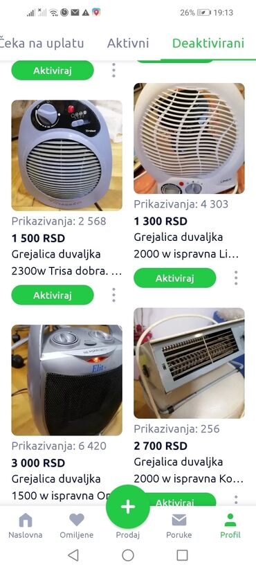 Kaloriferi: Grejalica MIDEA 2000 w
 Mirjevo — 18