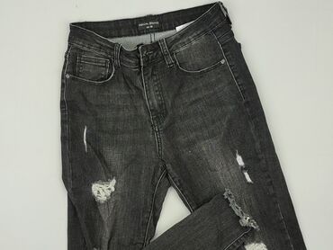 spodnie jeans w kwiaty: M (EU 38), condition - Good