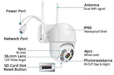 mini frizider: IP kamera PTZ 3MPX FullHD WiFi IP65 noćnim snimanje u boji. RASPRODAJA — 5