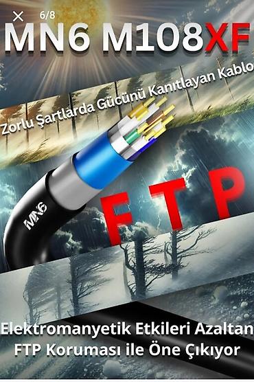 kabel: MN6 M108XF CAT6 FTP şəbəkə kabeli – 80 metr (0.60 mm) - Kateqoriya — 2