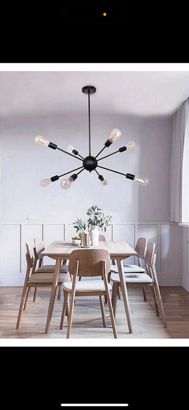 lustra: Çılçıraq, 8 lampa, Metal