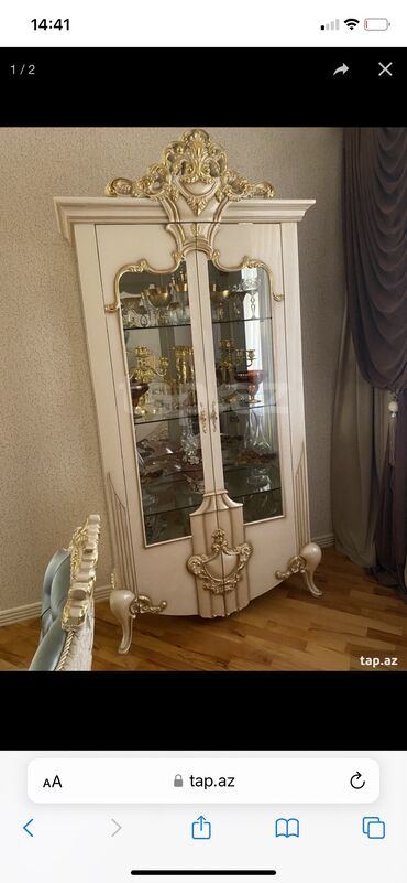 сервант в гостиную: Сервант, Новый, 2 двери, Распашной, Прямой шкаф, Италия