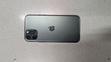 кнопочный телефон с ватсапом бишкек: IPhone 11 Pro, Колдонулган, 64 ГБ, Matte Midnight Green, 82 %
