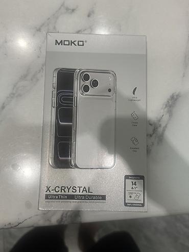 iphone 112: Прозрачный чехол MoKo X-CRYSTAL для iPhone 14 (6.1") - Серия — 1