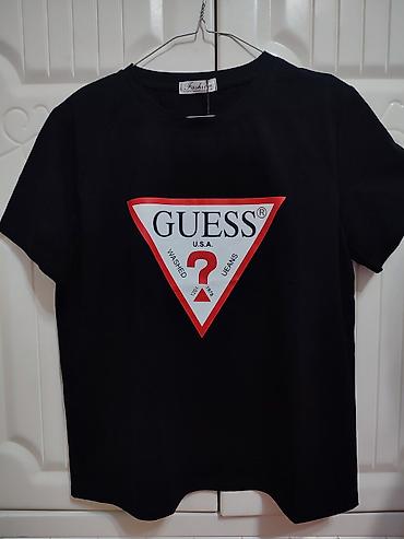 Futbolkalar: Futbolka, Guess, Standart, rəng - Qara — 1