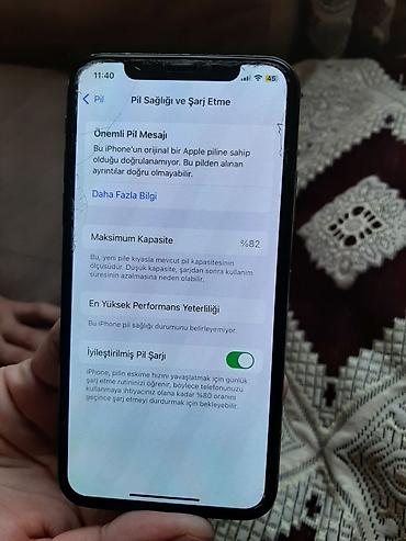 iphone x 64 gb: IPhone X, Qızılı, Face ID — 2