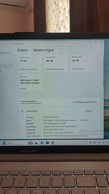alisa dinamik: ASUS VivoBook 15 noutbuku - Ekran: 15.6" Full HD (1920x1080), nazik — 5