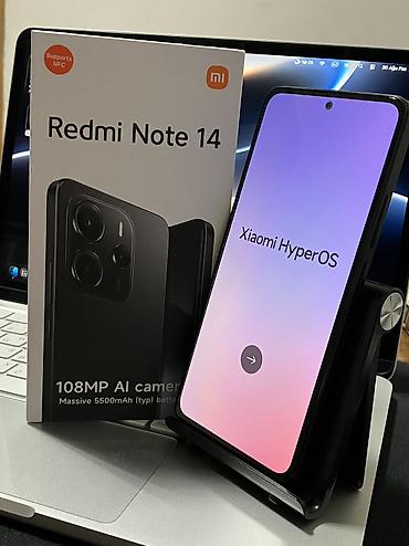 mi band 9: Redmi Note 14, 256 GB, rəng - Qara, Zəmanət, Düyməli, Sensor — 5