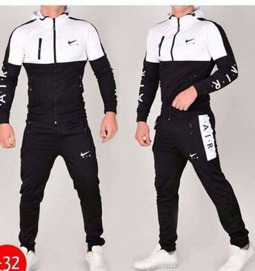 new yorker trenerke: Men's Sweatsuit Nike, L (EU 40), color - Black