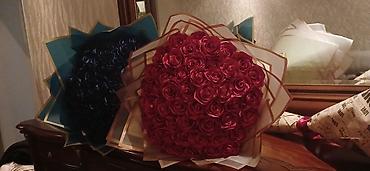 сушеные цветы для декора: Букеты из 51-ти атласных роз ручной работы.🌹🌹🌹 идеально подойдет для — 5
