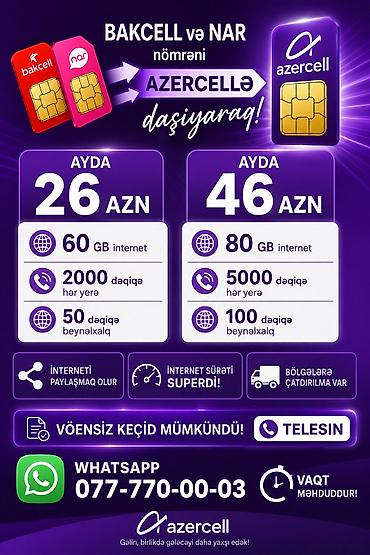nar paketi: Operator dəyişikliyi xidmətləri – nömrəni şəbəkələr arasında daşıma — 3