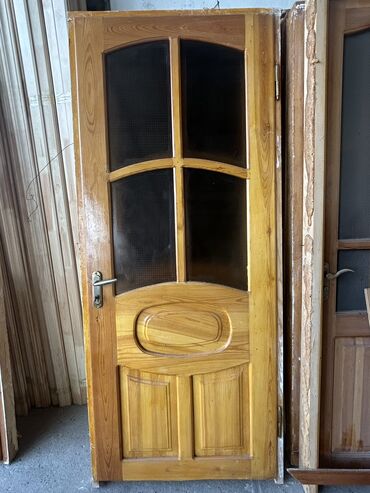 qab qacaq ikinci el: Qonaq otağı üçün İşlənmiş Otaq qapısı 90x205 sm Çərçivə ilə, Ödənişli çatdırılma