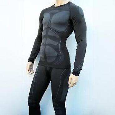 Trenerke: Muški set termo/kompresione odeće za trening – gornji deo dugih rukava — 12