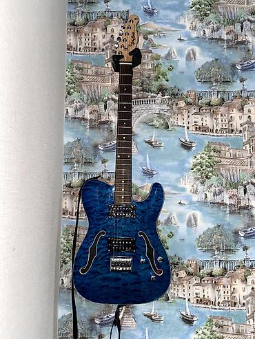 Гитары: Электрогитара Harley Benton TE-90QM HH Trans Blue - Форм‑фактор — 4