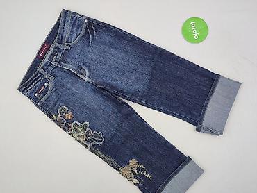 flared jeans white: Spodnie 3/4 damskie, rozmiar M — 2