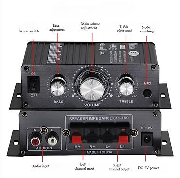 auto radio: BT888 pojačalo 40 w prave snage 20w x 2 Za Zvucnike 8-16 oma — 2