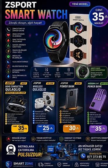 smart telecom: Yeni, Smart saat, Smart, Suya davamlı, rəng - Qara — 1