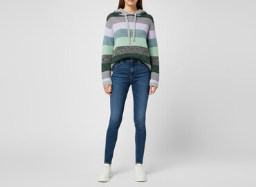 h m sweter w paski: H&M, Sweter damski, rozmiar S