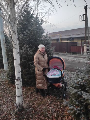 коляска детская зимняя: 2в1