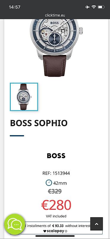 saat boss: İşlənmiş, Qol saatı, Hugo Boss, rəng - Gümüşü — 5