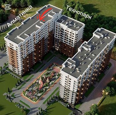 абая 7а: 1 комната, 47 м², Элитка, 7 этаж, ПСО (под самоотделку) — 8