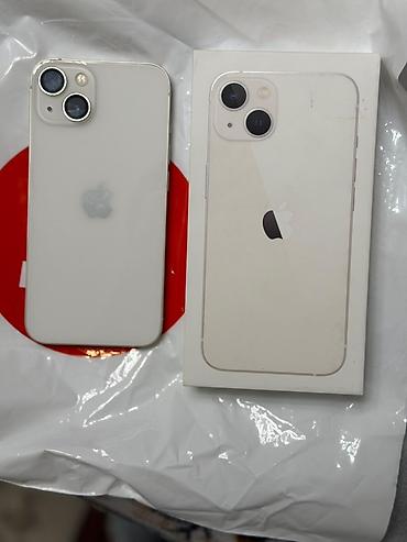 а 10 с: IPhone 13, белый, 128GB, аккумулятор 83%. Идеальное состояние. Личный — 1