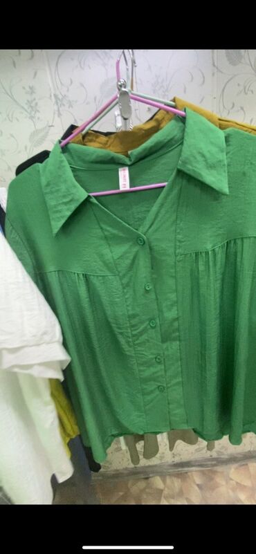 бишкек платья больших размеров: Рубашка, Классическая модель, Приталенная модель, В цветочек, Китай