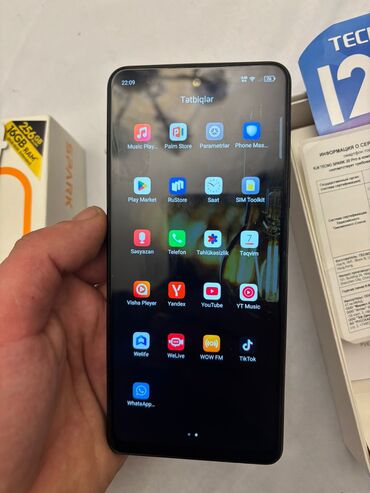 Tecno: Tecno Spark 20 Pro, 256 GB, rəng - Qara, Sənədlərlə — 1