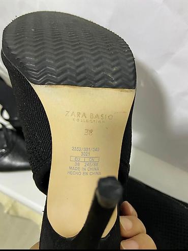 зара обувь: Ботинки, 38, Zara, Новый, цвет - Черный, Самовывоз, Платная доставка — 7
