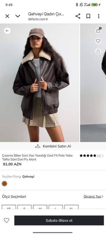 Kurtkalar: Dəri kurtka, Defacto, L — 2