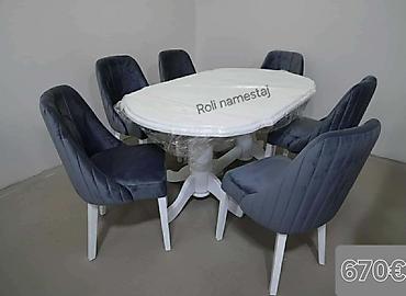 Setovi stolova i stolica: Trpezarijski setovi stolova i stolica, više modela. Detalji dizajna i — 13