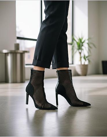 батильоны: Ботинки, 37, Zara, Б/у, цвет - Черный — 2