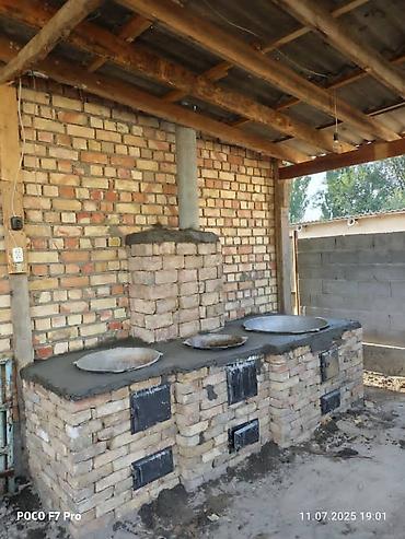 Дровяные печи: Уличная/домашняя дровяная очаговая печь под казаны (стационарный — 10