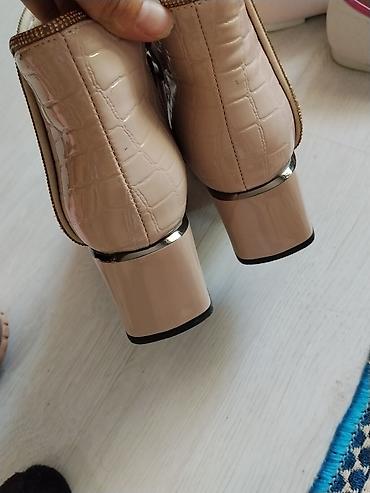 foot patch: Женские ботильоны - Цвет: нюд/бежевый - Материал верха: лаковая — 3