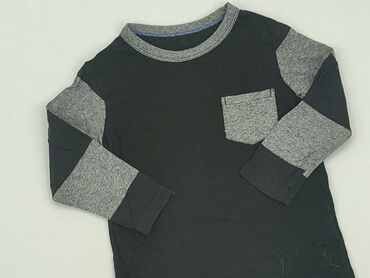 czarna bluzka w łódkę: Блузка, H&M, 3-4 р., 98-104 см, стан - Дуже гарний