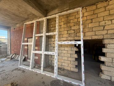 profil 40×40: Yeni Tək qat şüşə paketi Plastik pəncərə, Еni: 4 sm, Uzunluğu: 3 sm, Ödənişli quraşdırma