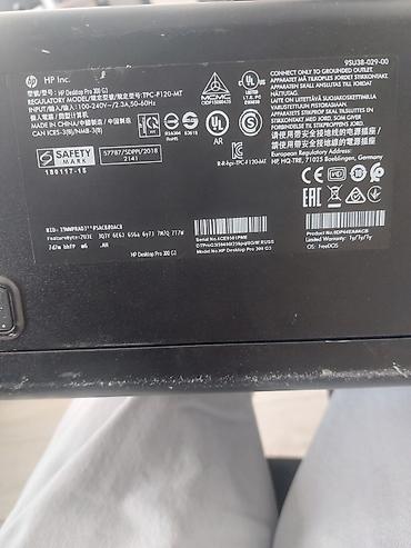 mini ütü: HP Desktop Pro 300 G3 masaüstü kompüter Texniki göstəricilər: - — 2