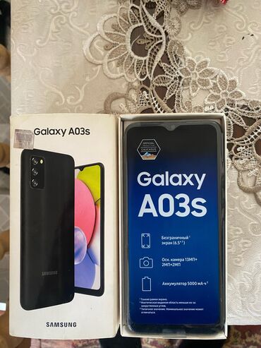 iphon 5 s: Samsung Galaxy A03s, 4 GB, rəng - Qara, Sensor, Barmaq izi, İki sim kartlı