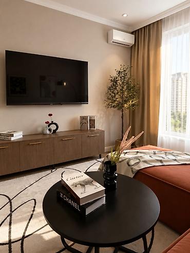 дорого: 2 комнаты, 73 м², Асанбай мкр Элитка, 4 этаж, Дизайнерский ремонт — 4